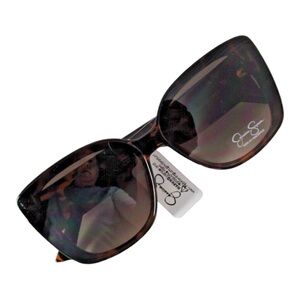 Jessica Simpson Oversized Cat Eye Tortoise Shell Sunglasses JS